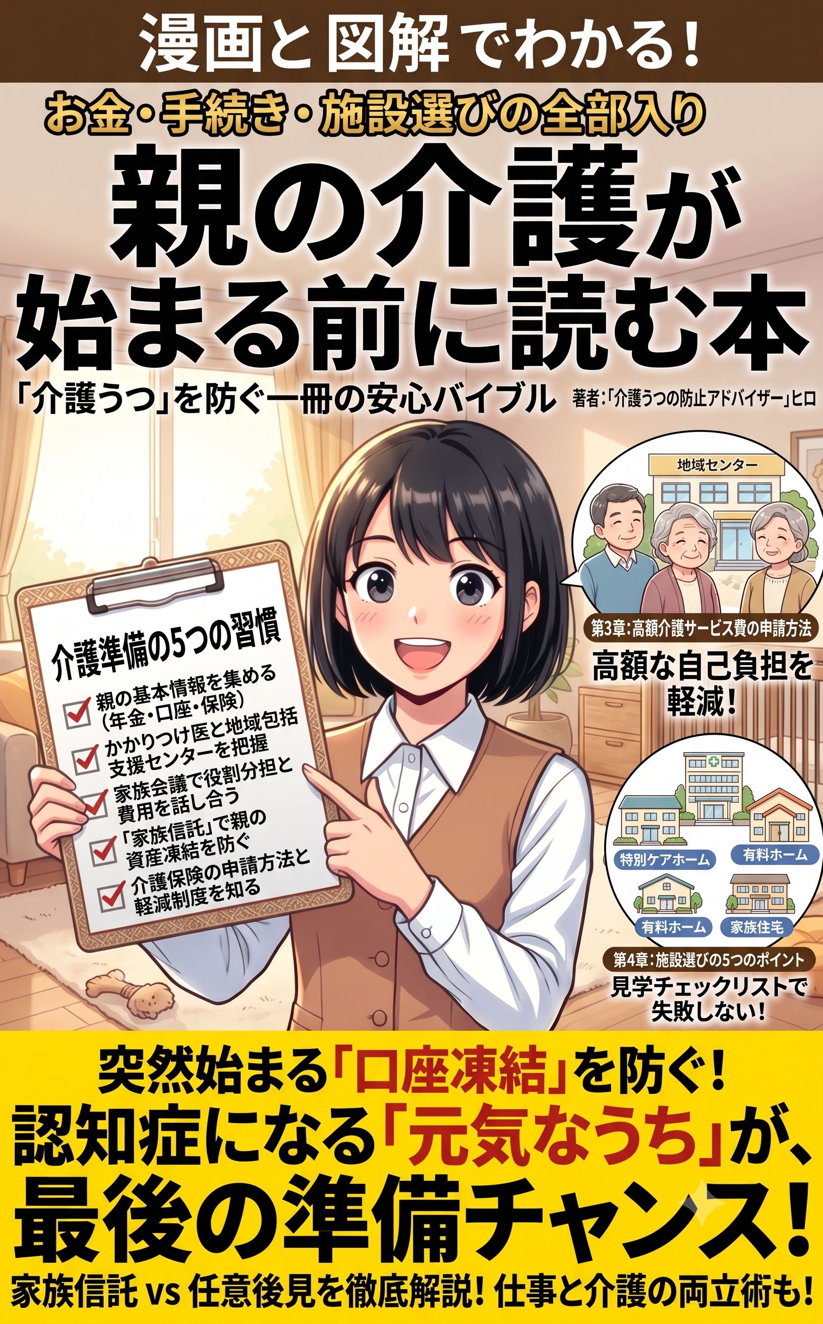 漫画と図解でわかる　親の介護がはじまる前に読む本 表紙