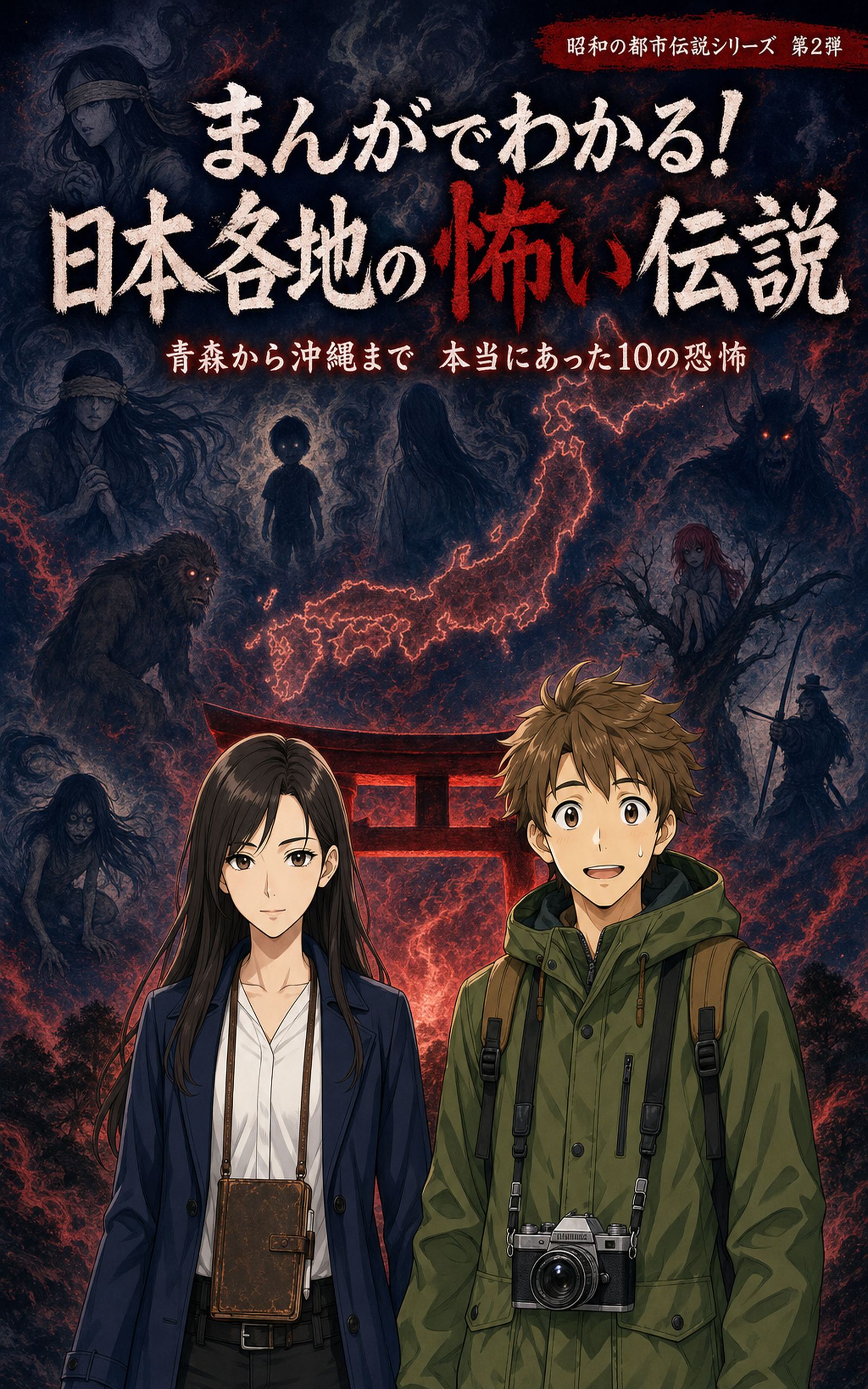 まんがでわかる！日本各地の怖い伝説 表紙
