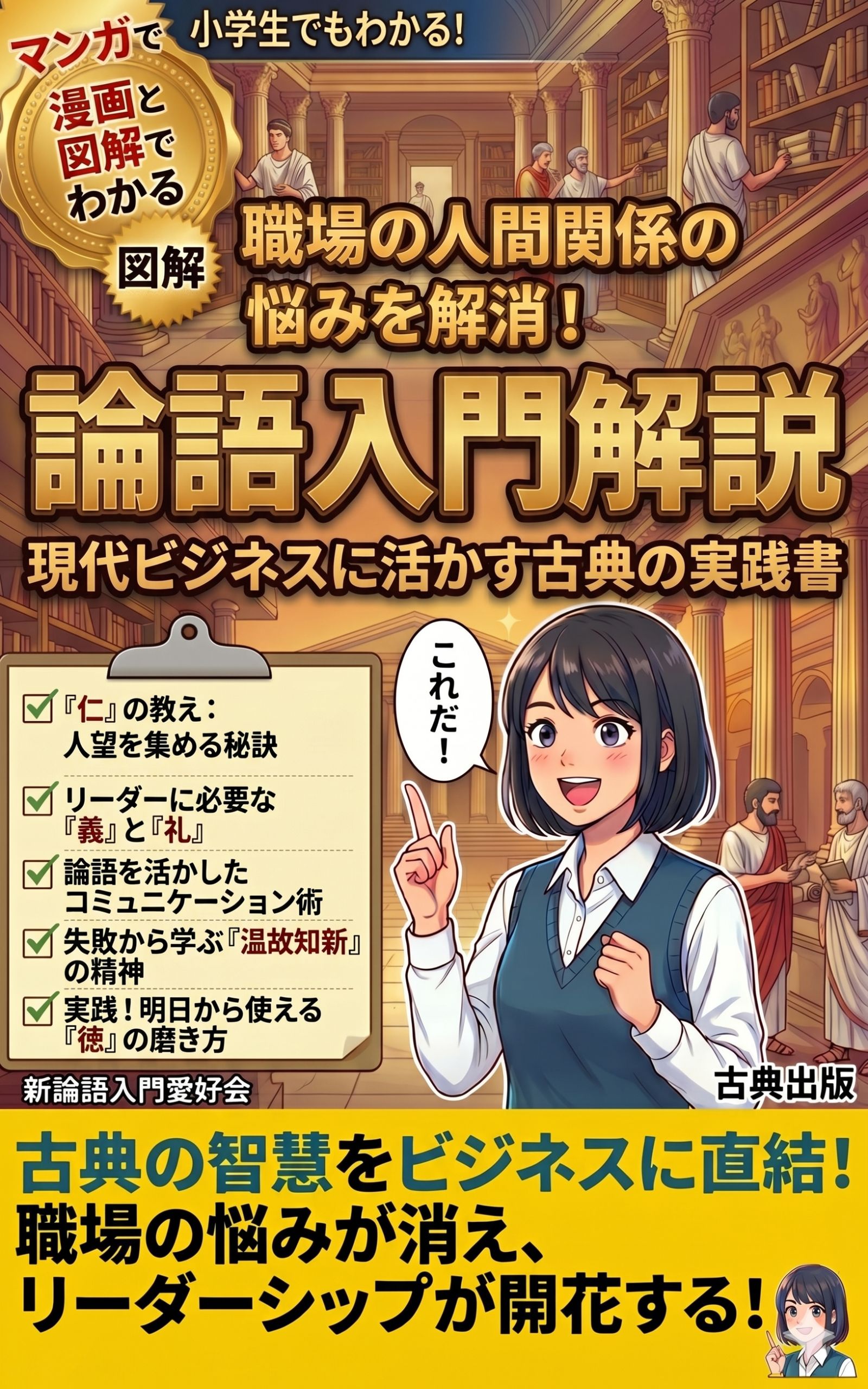 漫画と図解でわかる論語入門解説　現代ビジネスに活かす古典の実践書 表紙