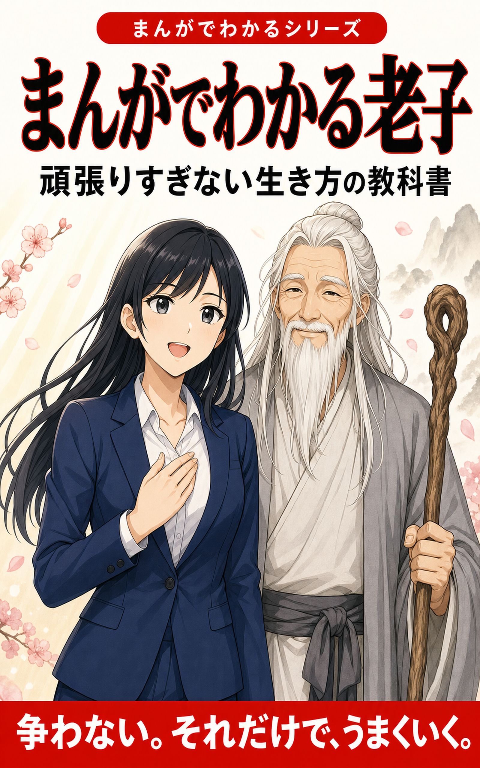まんがでわかる老子 ― 頑張りすぎない生き方の教科書 表紙