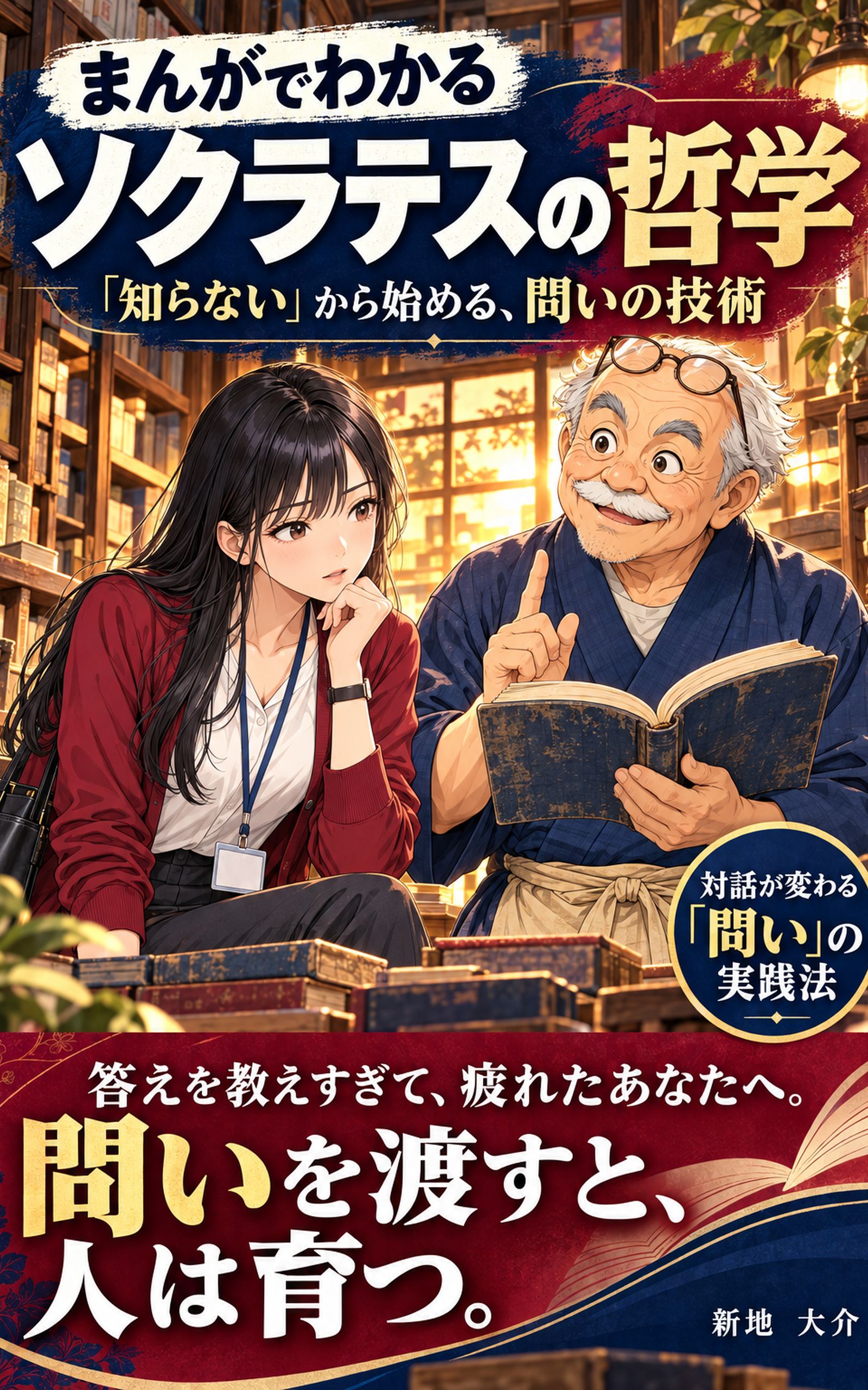 まんがでわかる　ソクラテスの哲学 ― 「知らない」から始める、問いの技術 表紙