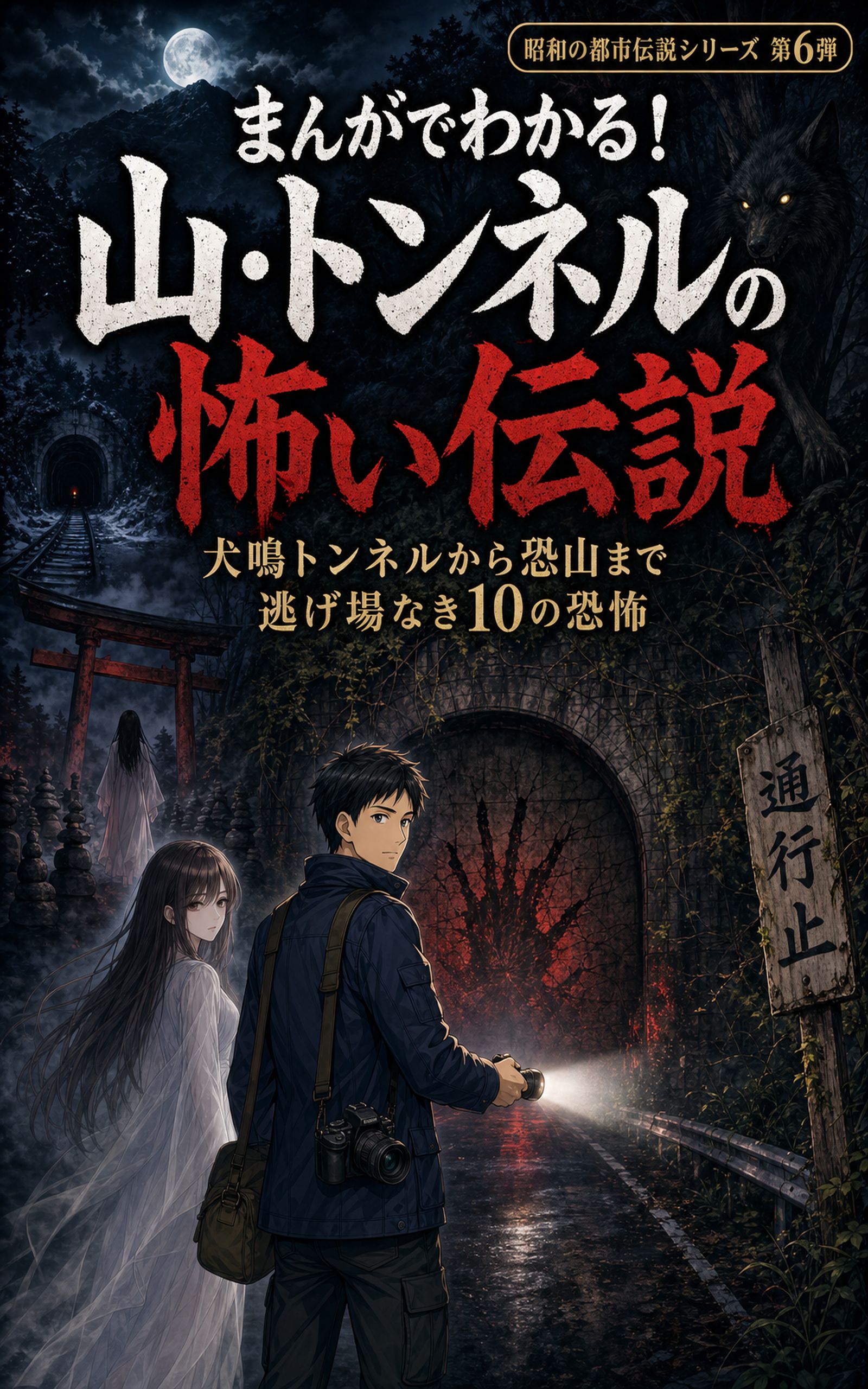 まんがでわかる！山・トンネルの怖い伝説 表紙